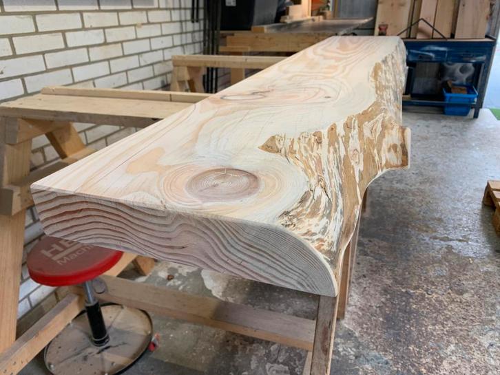 Robuuste Boomstam Plank 2m (6cm dik!), Doe-het-zelf en Verbouw, Hout en Planken, Nieuw, Plank, Overige houtsoorten, 200 tot 250 cm