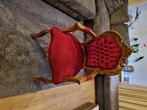 Brocante rode stoel, Huis en Inrichting, Stoelen, Brocant, Zo goed als nieuw, Hout, Eén