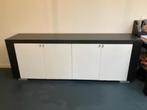 Dressoir | woonkamer Morres Meubel zwart wit hout, Huis en Inrichting, Kasten | Dressoirs, Ophalen, Overige materialen, 200 cm of meer