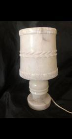 Zéér mooie vintage Albast tafellamp, Huis en Inrichting, Lampen | Tafellampen, Ophalen, Zo goed als nieuw, Minder dan 50 cm