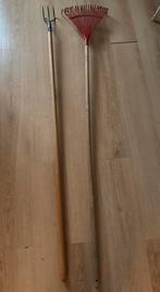 Tuin gereedschap hark en vork, Tuin en Terras, Hand-tuingereedschap, Ophalen, Gebruikt, Hark