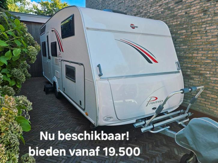 Bürstner 510 TK Airco Mover Tent Luifel Fietsdrage stapelbed, Caravans en Kamperen, Caravans, Particulier, meer dan 6, 1000 - 1250 kg