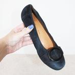 Mooie Suede Gabor Ballerina's - 31 (Maat 7G/40½) € 45,-, Zwart, Gabor, Zo goed als nieuw, Ballerina's