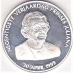 NEGENTIGSTE VERJAARDAG PRINSES JULIANA 1909 - 1999, Postzegels en Munten, Penningen en Medailles, Ophalen of Verzenden, Zilver