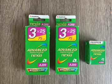 6 filmrollen Fujifilm Nexia A200 APS - 25 exp beschikbaar voor biedingen