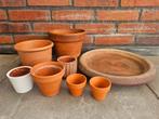 Terracotta bloempotten, Ophalen, Rond, Tuin, Zo goed als nieuw