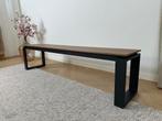 Nieuw design tuinbankje zwart polywood hout 180 cm, Ophalen, Nieuw, Aluminium