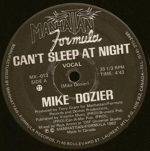 12" Maxi Single Funk (1982) Mike Dozier - Can't Sleep at Nig, Cd's en Dvd's, Vinyl | Dance en House, Gebruikt, Disco, 12 inch