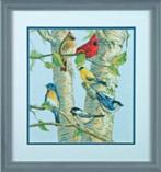 Borduurpakket Birch of Birds 35252, Ophalen of Verzenden, Nieuw, Handborduren, Borduurpakket
