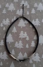 Choker met strassteentje, Overige materialen, Gebruikt, Zwart, Met strass