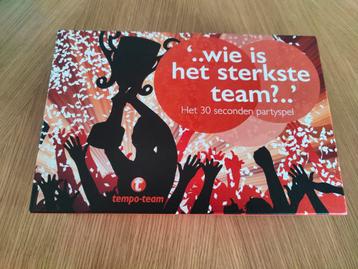 30 seconds partyspel - Wie is het sterkste team? Tempo Team beschikbaar voor biedingen