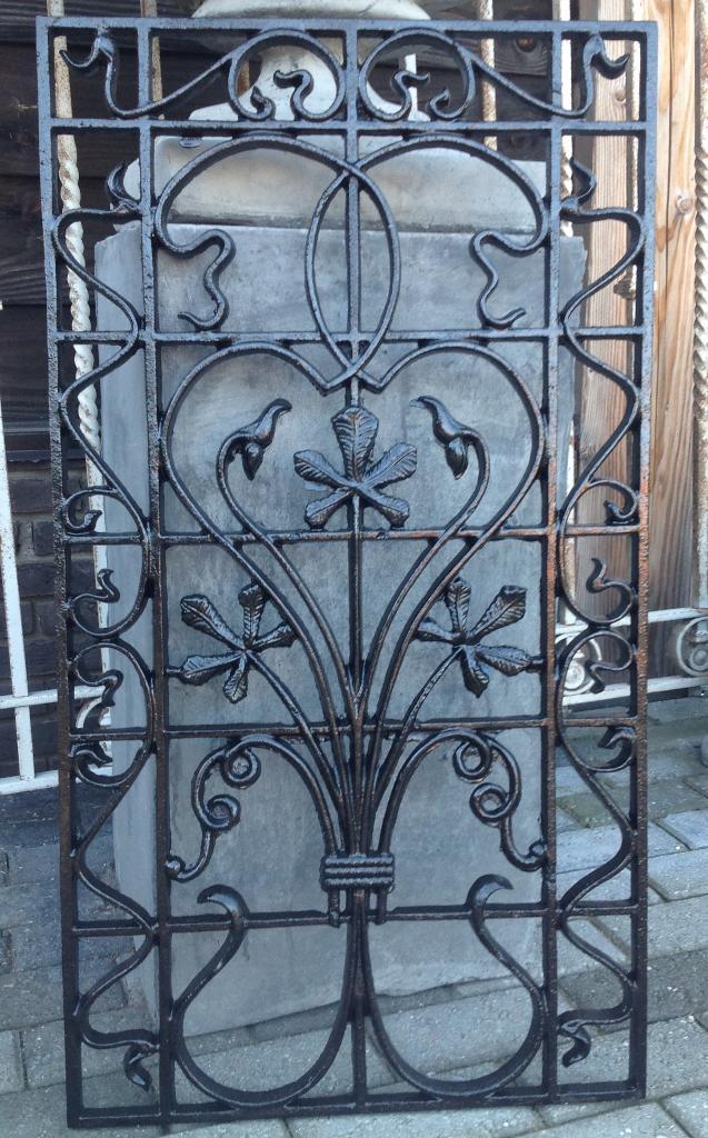 Deurrooster gietijzer art niveau 92,5/50 in twee kleuren., Doe-het-zelf en Verbouw, Deuren en Horren, Nieuw, Overige typen, Minder dan 200 cm