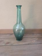 Mooie oude grote fles/vaas met een blauwe gloed, Ophalen of Verzenden