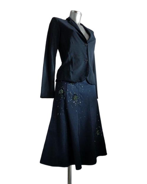 Just B donkerblauwe rok, katoen, maat 36 NIEUW kaartje, Kleding | Dames, Rokken, Nieuw, Maat 36 (S), Blauw, Knielengte, Verzenden