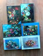 6  puzzels van bloemen, Ophalen, 500 t/m 1500 stukjes, Zo goed als nieuw