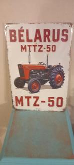 Blikken Bord Belarus MTZ-50 - 20x30 cm, Ophalen of Verzenden, Nieuw, Auto's