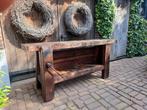 timmermanswerkbank werkbank sidetable tv-meubel wastafel, Antiek en Kunst, Curiosa en Brocante, Ophalen