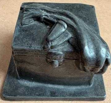 Replica van een dokterskoffertje / verloskoffertje (95% tin) beschikbaar voor biedingen