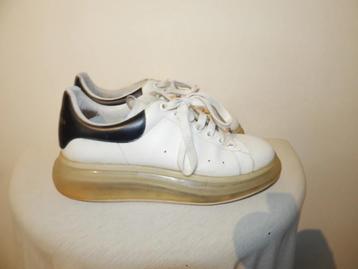 Alexander McQueen sneakers transparante zool wit veters 41 beschikbaar voor biedingen