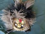 steampunk clip met struis vogel veren gesp is echt koper, Ophalen of Verzenden, Nieuw, Accessoires
