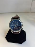 Geneva Chronograaf-stijl herenhorloge Kobaltblauw & Klassie, Nieuw, Ophalen of Verzenden, Pandjeshuis053@hotmail.com, Espoortstraat 7 Enschede