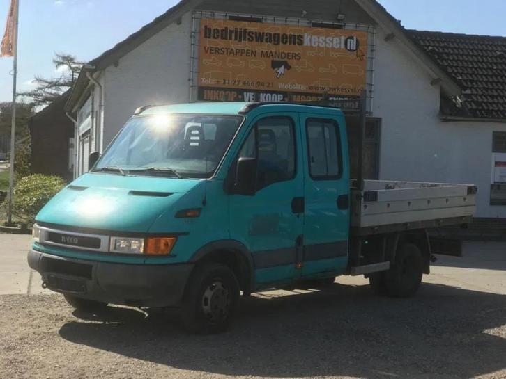 Iveco Daily 50C13 2.8 Hpi DC Open Laadbak Pick-Up AC, Auto's, Bestelauto's, Bedrijf, Te koop, ABS, Airconditioning, Centrale vergrendeling