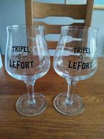 2 Tripel Lefort bierglazen., Ophalen of Verzenden, Zo goed als nieuw, Glas of Glazen, Overige merken