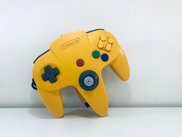 N64 - Gele N64 Controller (Origineel), Spelcomputers en Games, Spelcomputers | Nintendo Consoles | Accessoires, Zo goed als nieuw
