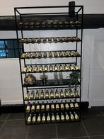 Industrieel wijnrek zwart voor mancave , horeca., Ophalen, Nieuw, 25 flessen of meer, Metaal