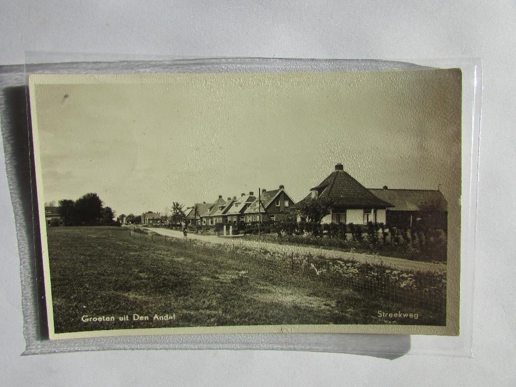 Den Andel - Streekweg jaren 50, Verzamelen, Ophalen of Verzenden, 1940 tot 1960, Gelopen, Groningen