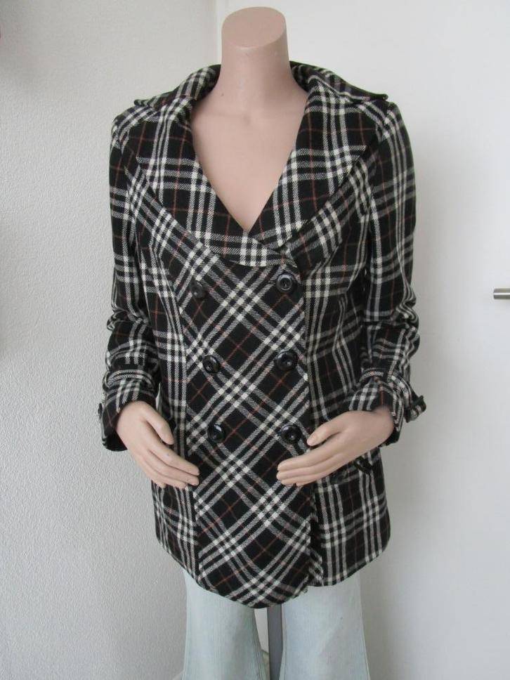 Tussen jas maat 40, Kleding | Dames, Jassen | Winter, Gedragen, Maat 38/40 (M), Zwart, Verzenden