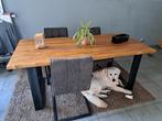Mooie houten tafel, 200 cm of meer, Zo goed als nieuw, Vijf personen of meer, Rechthoekig