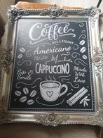 Hoogwaardig uniek bedrukt Coffee krijtbord, Ophalen of Verzenden, Nieuw