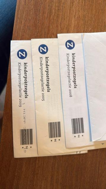 2005, 2008 en 2009 kinderpostzegels ongeopend beschikbaar voor biedingen