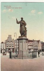 Haarlem (NH) - Standbeeld voor Laurens Coster, ca. 1916., Ophalen of Verzenden, Voor 1920, Gelopen, Noord-Holland