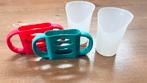 Difrax oefenbekers en Dr. Brown handvatten voor fles, Kinderen en Baby's, Babyvoeding en Toebehoren, Ophalen of Verzenden, Gebruikt