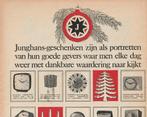 retro reclame 1962 Junghans cadeau's wekkers horloges, Verzenden, Overige typen