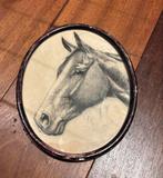 Potlood tekening paardenhoofd, Ophalen of Verzenden