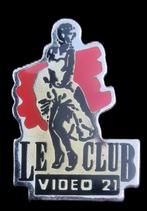 Le Club Video 21 film pin, Verzenden, Zo goed als nieuw, Overige onderwerpen, Speldje of Pin