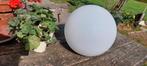 Grote hanglamp witte bol, Huis en Inrichting, Lampen | Hanglampen, Ophalen, Gebruikt, Glas, Minder dan 50 cm