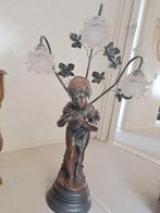 staande Engelen lamp, Antiek en Kunst, Ophalen, Koper of Brons