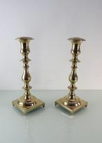 Set antiek bronzen kandelaars, 18e eeuw, Antiek en Kunst, Ophalen of Verzenden, Koper of Brons