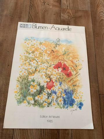 Kalender 1985 van K. Faude Blumen Aquarelle beschikbaar voor biedingen