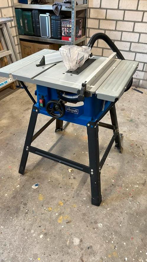 Scheppach HS81S Tafelzaag – 1500W – Zeer nette staat, Doe-het-zelf en Verbouw, Gereedschap | Zaagmachines, Zo goed als nieuw, Cirkelzaag