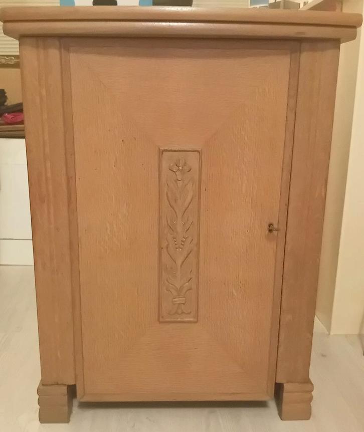Antieke Singer 15M naaimachine in houten kast, Antiek en Kunst, Antiek | Naaimachines, Ophalen of Verzenden