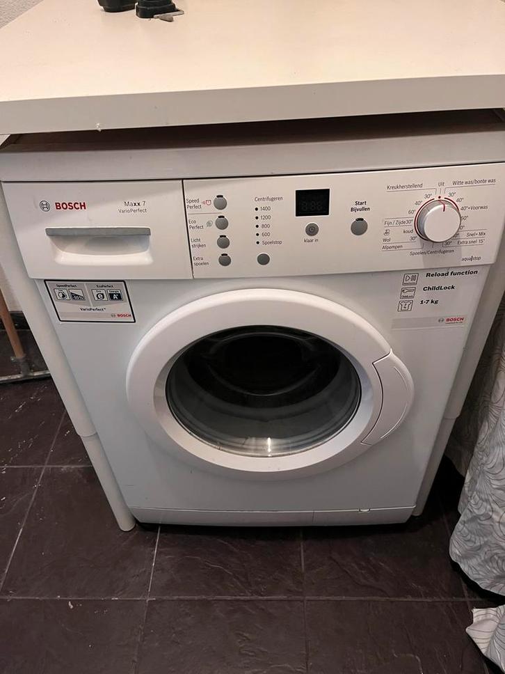 Bosch Maxx 7 VarioPerfect Wasmachine, Witgoed en Apparatuur, Wasmachines, Gebruikt, Voorlader, 6 tot 8 kg, 85 tot 90 cm, 1200 tot 1600 toeren