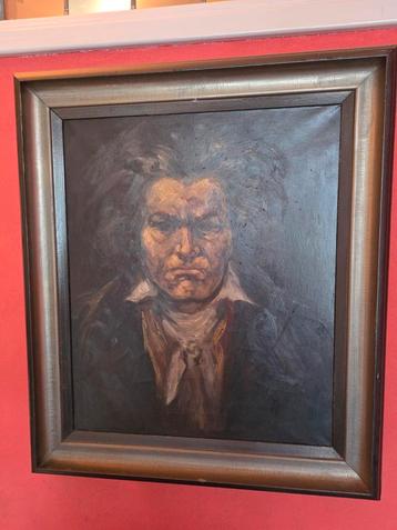 Beethoven Schilderij - Olieverf op Doek beschikbaar voor biedingen
