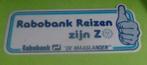 Sticker Rabobank reizen zijn ZO(Rabobank)De Maaslanden, Verzamelen, Stickers, Ophalen of Verzenden, Nieuw, Bedrijf of Vereniging