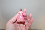 Antieke Kerstbal - klokje / belletje roze, Ophalen of Verzenden, Gebruikt