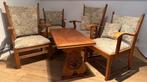 Vintage stoelen en tafel, Antiek en Kunst, Antiek | Meubels | Stoelen en Banken, Ophalen
